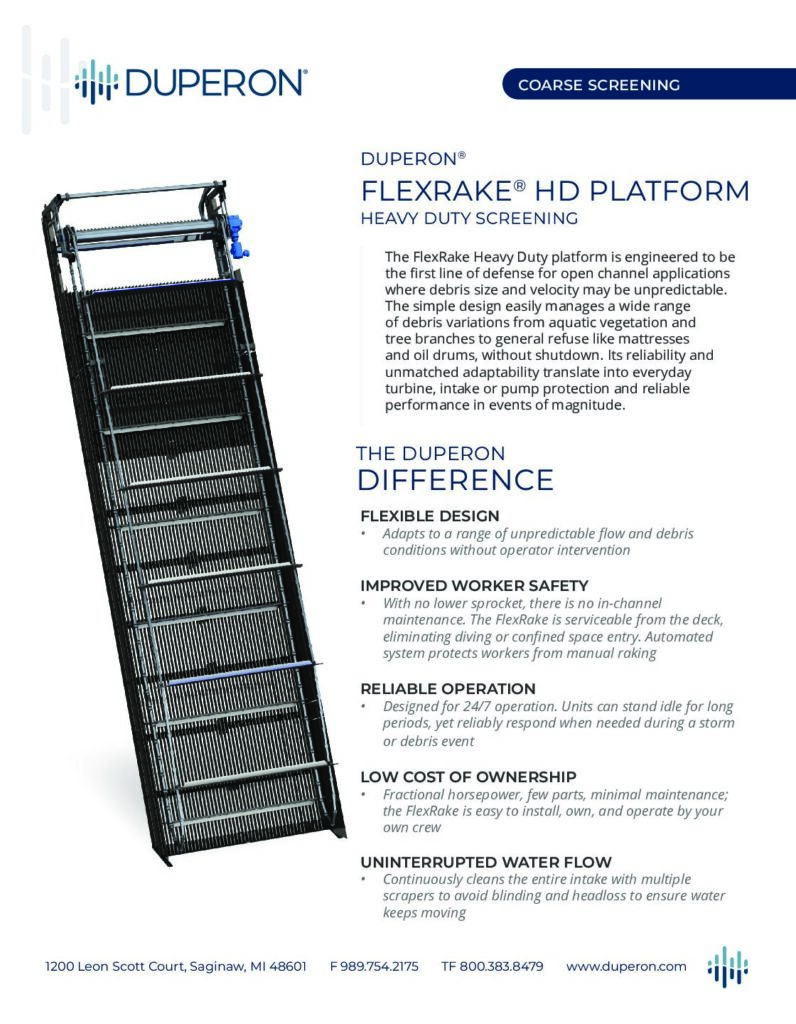 FlexRake HD Platform PI Sheet